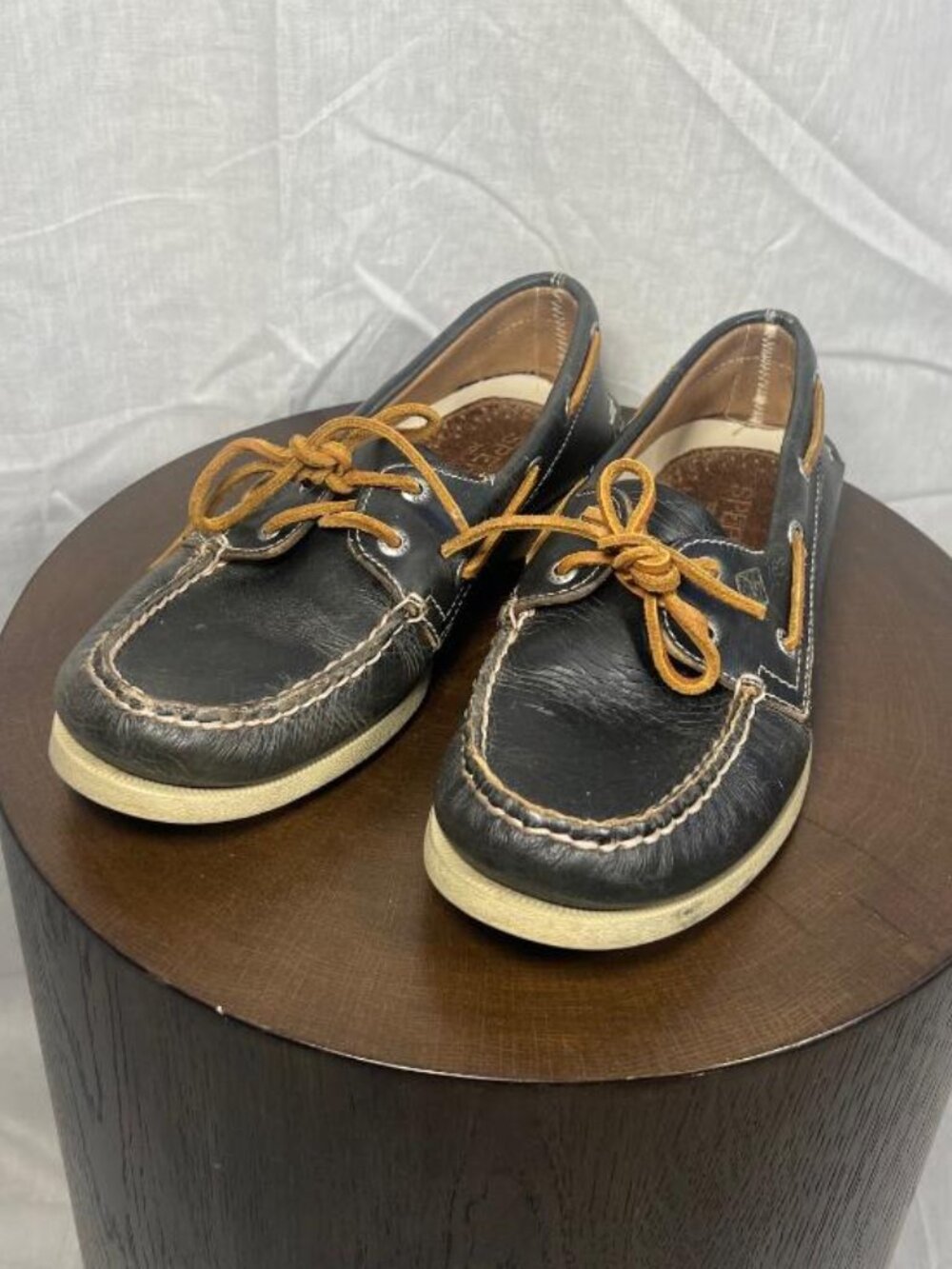 Sperry Mens Authentic Original Top Siders in Black - Size 8